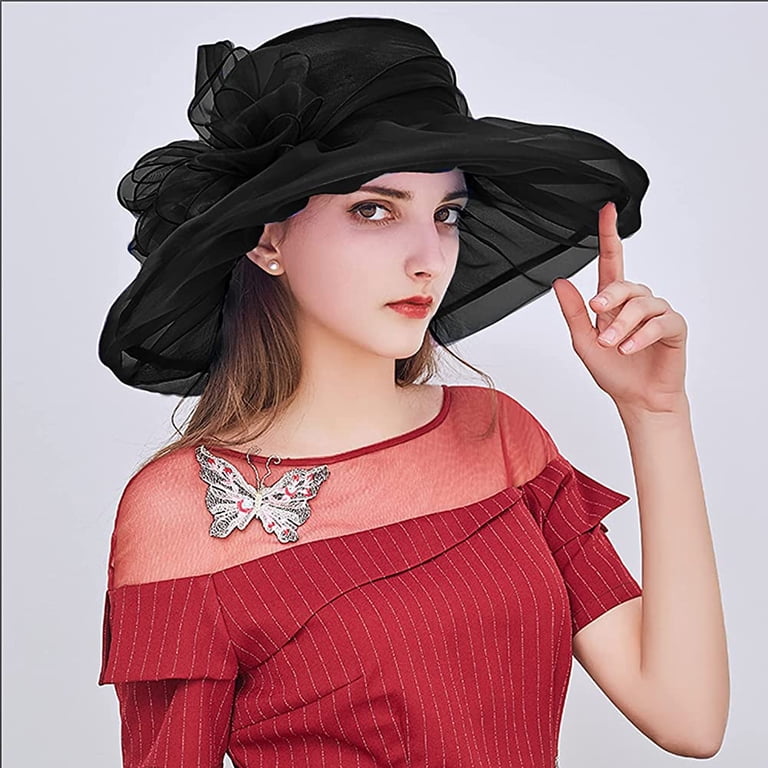 Women Girl Tea Party Fascinator Hat Church Funeral Cocktail  display picture 2