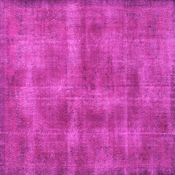 Ahgly Company Indoor Square Persian Pink Bohemian Area Rugs, 4' Square