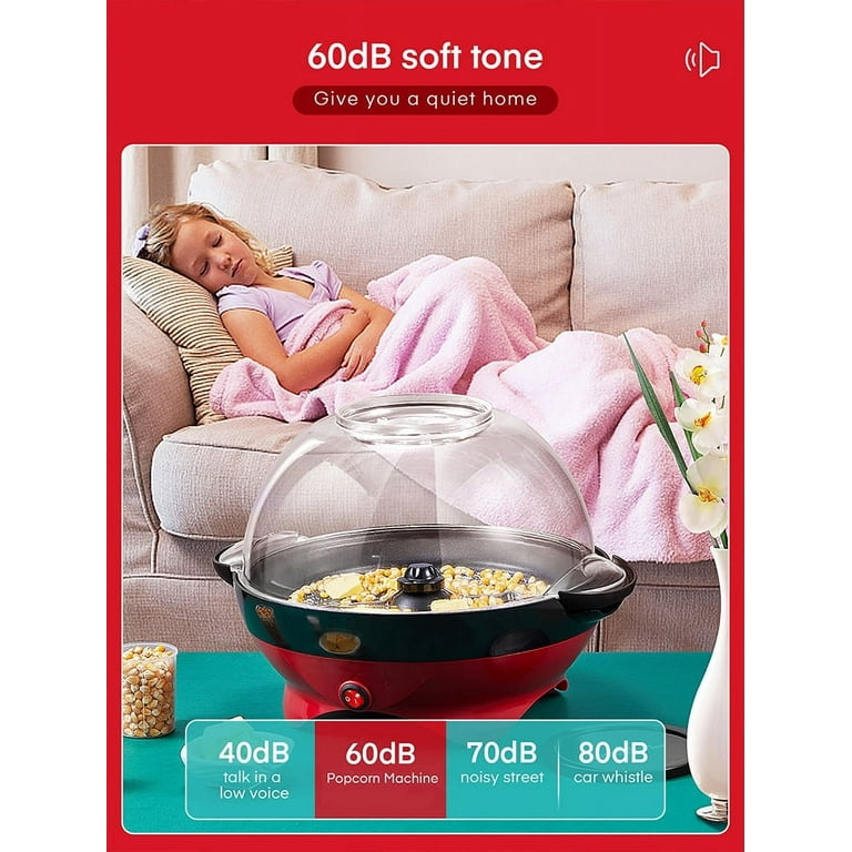 FOHERE 1400 W Red Hot Air Electric Popcorn Popper - Walmart.com