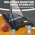 thumbnail image 4 of JIOABL Kids Basketball Hoop, Adjustable 5.1-8.5ft Portable Goal for Indoors/Outdoors with Enlarged Base, PC Backboard, Red, 4 of 7