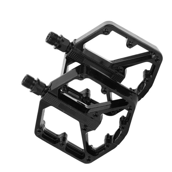 Unique Bargains Cycling Bike Pedal, 9/16" Spindle Aluminum Alloy Bicycle Pedals Black for Road Mountain BMX MTB Bike