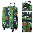 thumbnail image 2 of Green Striped Sports Balls Pattern Luggage Cover Fashion Suitcase Cover Baggage Covers Fit 25-28 Inch Luggage (Go Travel), 2 of 2