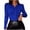 Blue, variant on tarylea Going Out Tops for Women Button down Lapel Shirts Long Sleeve Solid Color Pleated Tops Slim Fitted Casual Cute Dressy Tops