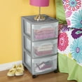 thumbnail image 3 of Sterilite 3 Drawer Cart - Grey, 3 of 5