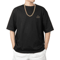 thumbnail image 2 of 10k Cuban Link Monaco CZ Lock Hollow Chain (7, 22), 2 of 3