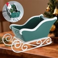 thumbnail image 4 of Elegant Festive Themed Sleigh Design Ceramic Vase for Sophisticated Home and Holiday Room Enhancement, 4 of 5