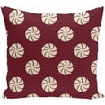 thumbnail image 1 of Simply Daisy 16" x 16" Whirl of the Season Decorative Holiday Geometric Print Pillow, 1 of 1