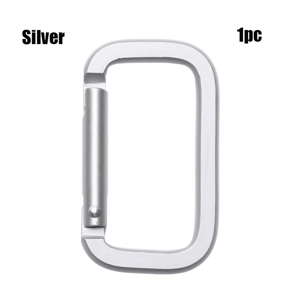 1pc Aluminum Alloy Material Snap Clip Hook Carabiner Spring Loaded Wire Gates