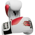 thumbnail image 2 of The Champ Fight Gear Alpha Series Boxing Gloves with Wrist Support for Boxing Kickboxing Muay Thai Training or Sparring Punching Bag Mitts,Red/White, 8Oz, 2 of 5
