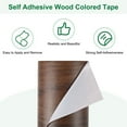 thumbnail image 4 of Uxcell 1-Roll Wood Grain Repair Tape, 3.15inch x 15ft Self-Adhesive Wood Floor Tape, Realistic Textured Repair [Dark Brown Pine], 4 of 7