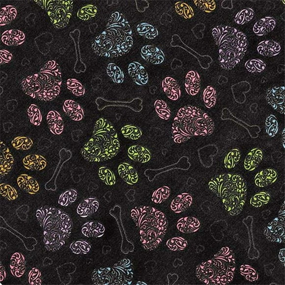 Top Performance Colorful Paws Bandanas, Multicolor