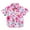 Pink, variant on KyCheLot Little Girls Summer Shirts Lapel Short Sleeve Printed Button down Shirt with Chest Pockets 6 Months-6 Years