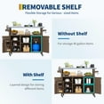 thumbnail image 6 of Danolapsi Outdoor Grill Cart with Storage Cabinet,Farmhouse Solid Wood Patio Kitchen Island on Wheels,Outdoor Grill Table with Stainless Steel Table Top,Spice Rack,Towel Rack & Lockable Wheels, 6 of 7