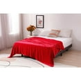 thumbnail image 5 of Red Embossed Twin Blanket 60X80 100% Polyester, 5 of 5