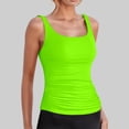 thumbnail image 2 of Womens Tankini Tops V Neck Triangle Swim Bathing Suit Athletic Swimwear Swim Top Only, 2 of 7