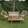 thumbnail image 2 of Jordan Manufacturing 3 Piece Wicker Set, 1 Settee & 2 Seats, Sunriver Sky, 2 of 13