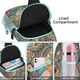 thumbnail image 3 of Nordic Style Sling Backpack for Essentials with Colorful Geometric Print, Lightweight Travel Hiking Daypack for Women, 3 of 5