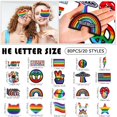 Pride Colors Key Rainbow Pride Patches 80 Pack 20 Styles Embroidered Sewing Applique for ...