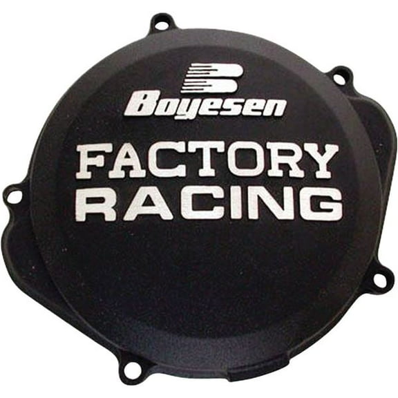 Boyesen Factory Black Aluminum Clutch Cover 2004-2009 Honda CRF250R (CC-07B)