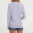 thumbnail image 4 of TTUHYWXI Women's Linen Cardigan 3/4 Sleeve Open Front Loose Cover Ups Lightweight Shrug (Light Purple, L), 4 of 8