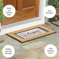 thumbnail image 5 of Evergreen Wood Grain Welcome Sassafras Indoor Outdoor Switch Doormat 1'10"x10" Multicolored, 5 of 6