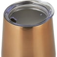 thumbnail image 2 of Drinco 12 oz Wine Tumbler Stainless Steel with Lid Coffee Cup Vacuum Insulated Mug -Sunset Copper, 2 of 5
