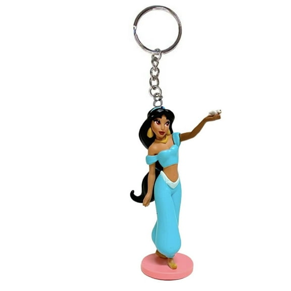 Princess Jasmine & Bird Key Ring Keychain Ornament Figurine Figure Charm Aladdin