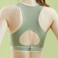 thumbnail image 3 of Aayomet Bralettes for Women Plus Size Back Wrapped Chest Thin Without Steel Rings Bra (Green, L), 3 of 5