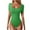 Green, variant on aidice Jumpsuits for Women Summer Casual Ribbed Square Neck Short Sleeve Slim Fitting Comfy Bodysuits