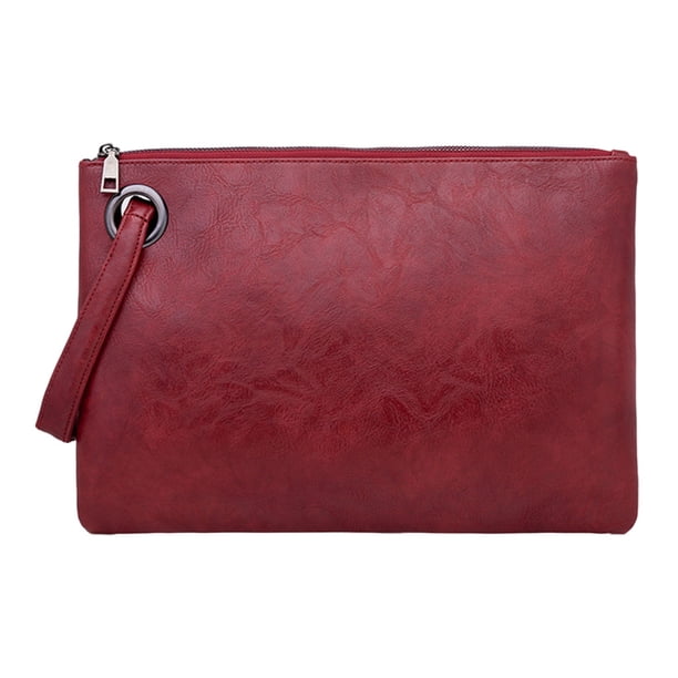 Sonducket Bolsa tipo sobre ligera, regalos prácticos para aplicaciones amplias, bolso de mano, bolso de mano Bolsas de mensajero y de hombro rojo