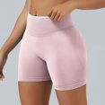 thumbnail image 2 of Arlun Women Workout Shorts Stylish Scrunch Lifting Tummy Control Fitness Gym Yoga Shorts Lightweight Soft Comfy Running Seamless Biker Shorts Summer Sports Bottoms Pink XL, 2 of 6