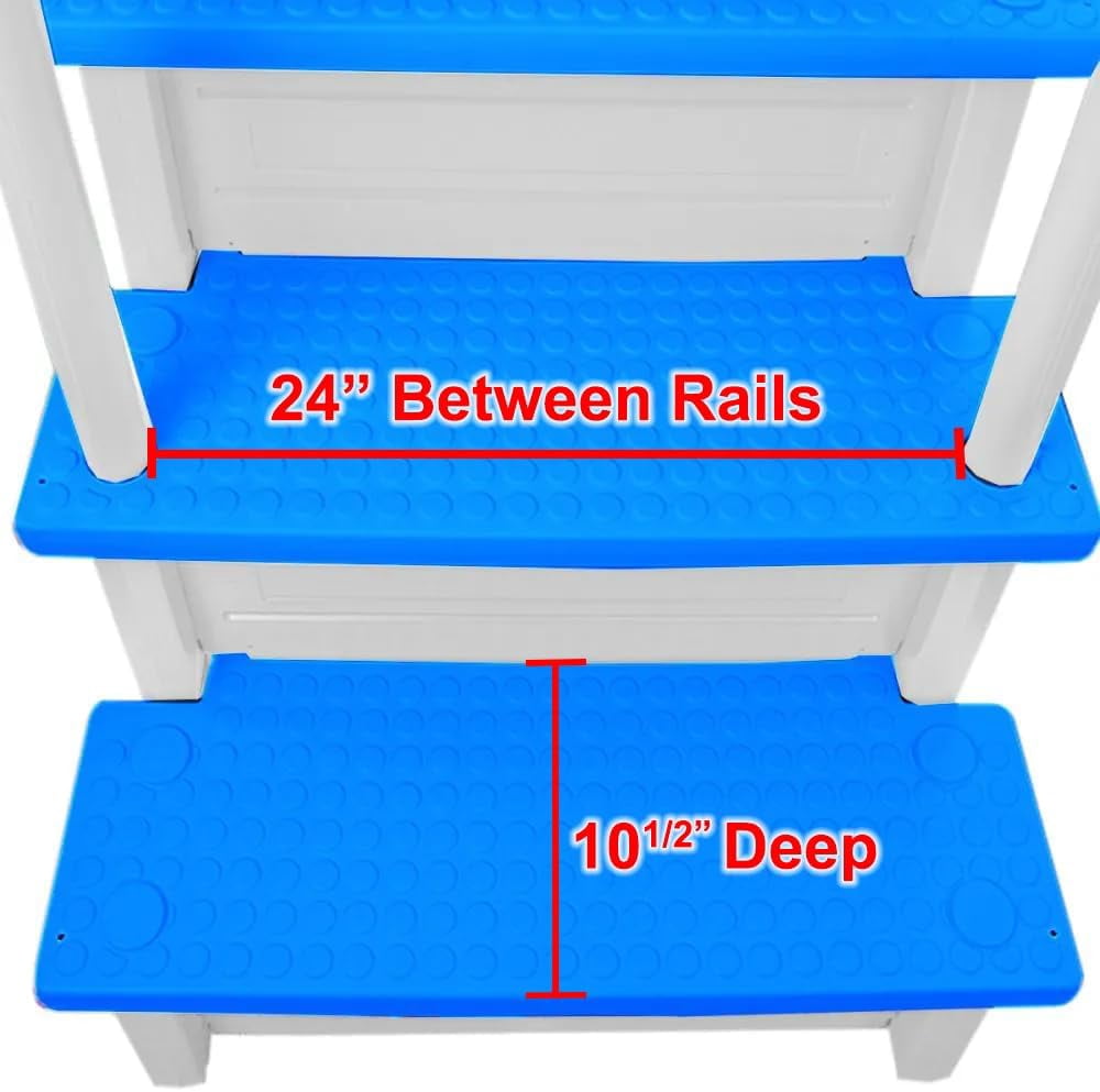 Aqua Select Everest Above Ground Pool Step, Blue