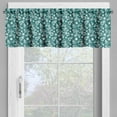 thumbnail image 2 of Ambesonne Botanical Valance Pack of 2, Forest Nature Blooming, 42"X12", Dark Teal White, 2 of 5