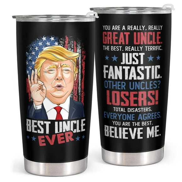 Vaso Mocosweeties de 600 ml de regalo para tío, acero inoxidable
