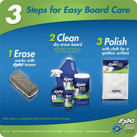 Expo Dry Erase Board Cleaning Wet Wipes, 50 Count, Dry Erase Board Surface Cleaners
