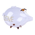thumbnail image 2 of deevoka 18cmx12cm Glass Piggy Bank Clear Money Box Kids Saving Pot for Souvenir Gift Brown, 2 of 9