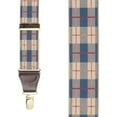 thumbnail image 2 of SuspenderStore Plaid Dressy Clip-End Suspenders W/Brass Accents - 3 Sizes, 2 of 4
