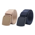 thumbnail image 1 of OUNONA 2 Pcs Canvas Web Belt Durable Adjustable Beige Outdoor Training for Men, 1 of 8