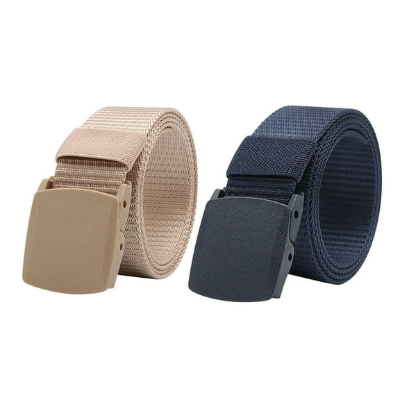 UNOMOR Pcs Canvas Belt Men'S Casual Waist Band Plastic Buckle Comfortable And Breathable For Everyday Use