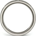 thumbnail image 2 of Titanium Polished Laser Design 8mm Flat Band (Size 9) Made In China tb3t-9, 2 of 5