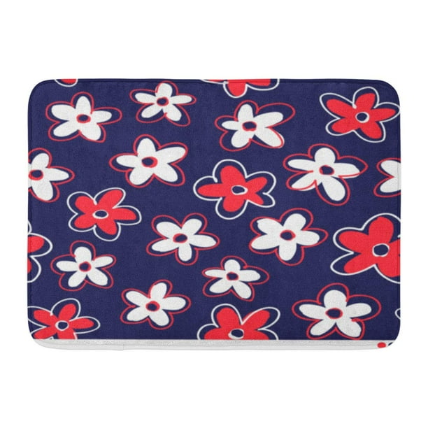 Godpok Drawing Cute Simple Flower Pattern Floral Abstract Rug Doormat Bath Mat 23 6x15 7 Inch Walmart Com Walmart Com