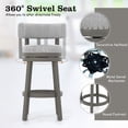 thumbnail image 3 of 27/31 Inch Swivel Bar Stool with Upholstered Back Seat and Footrest, 3 of 7