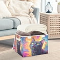 thumbnail image 5 of Storage Box With Lid 16.5x12.6x11.8In Foldable Stacked Household Storage Box Colorful Cute Cat, 5 of 7