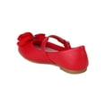 thumbnail image 3 of Little Angel Enna-715E New Girl PU Fabric Bow Decor Ballerina Ballet Flat, 3 of 5