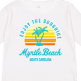 thumbnail image 4 of Inktastic Summer Enjoy the Sunshine Myrtle Beach South Carolina Blue Boys or Girls Long Sleeve Toddler T-Shirt, 4 of 5