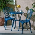 thumbnail image 3 of Alfresco Home Triora Cast Aluminum Bistro Set, Lipstick Red Finish, 3 of 7