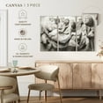 thumbnail image 5 of Elephant Stock Roman Sculpture Wall Art - Horizontal Multi Panel Canvas - Living Room Wall Decor - People Multi Panel - Gray And Beige Decor By Stellar Design Studio - 74" x 48", 5 of 8