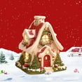 thumbnail image 5 of Clode Christmas House Incense Burner Ceramic Winter Village Decor with Chimney Hole Aromatic Ornament for Holiday Scented & Sticks Festive Tabletop Centerpiece for Christmas A Ornament, 5 of 5