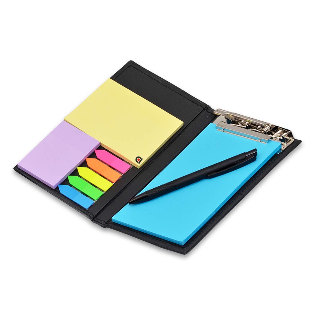 PrintValue Desk Organizer, Notepad Memo Holder with Colorful Sticky
