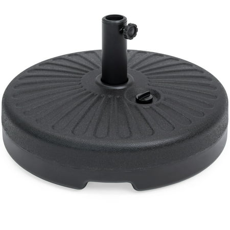 Best Choice Products Plastic Fillable Patio Umbrella Base Stand Pole Holder for Outdoor, Lawn, Garden,